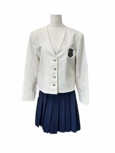 岡山県[岡山南高校]女子制服 ブレザー 冬スカート 2点 170A W69 中古品