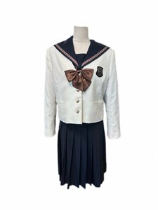 岡山県[岡山南高校]女子制服 冬フルセット 5点 170A W66 中古品