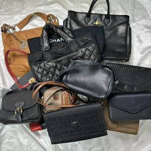 1円 ブランド レディースバッグ【11点セット】ハンドバッグ ショルダーバッグ クラッチバッグ まとめ CHANEL グッチ セリーヌ ヴィヴィアン