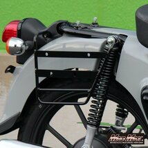 バイク用品 Mr Quick製 HONDA ホンダ CC110/CC50 クロスカブ用 サイドバックステー ブラック/サイドキャリア JA60 JA45 AA06【送料800円】_画像2