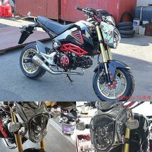 【大特価 1円～】MADMAX バイク用品 MSX125/グロム ヘッドライトカバー ブラックメッキ/grom grom カウル・フェンダー【送料800円】_画像2