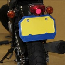 MADMAX スクーター用 50CC～125CC プラスチック製ナンバーフレーム 台形型 ブラック/ギア ジャイロ PCX GROM【メール便送料200円】_画像2