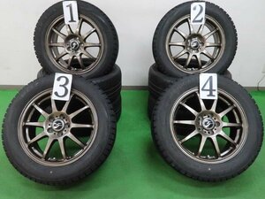 4本 社外 16インチ 6.5J +47 5H PCD 100 スタッドレス ブリヂストン ブリザック VRX 205/55R16 カローラ プリウス 86 インプレッサ BRZ G4