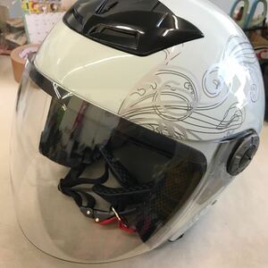 NBS ジェットヘルメット 白 XLサイズ 100サイズ