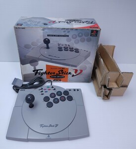 動作品 プレイステーション 1 ps1 ASC-0501J　SLPH 00003　Fighter Stick 5　ASCII　プレイステーション専用　ファイタースティック5 (110)