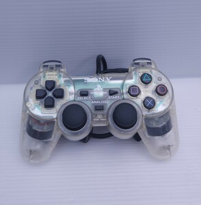 美品/動作品 ソニー PS コントローラー デュアルショック 2 クリアー 中古 SONY PlayStation2 Controller DUALSHOCK2 プレステ2 希少品(1)