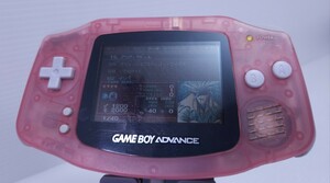 美品 / 動作品/ 希少品 ゲームボーイアドバンス AGB-001クリアピンク Game boy Advance GBA