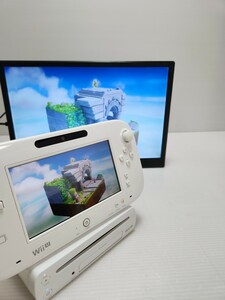 美品 任天堂 Nintendo WiiU 32GB Wii U 本体 WUP-101 GamePad WUP-010 ホワイト 動作品 セット(3)