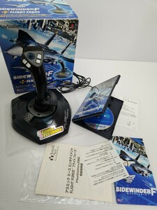 美品 PS2 プレイステーション2 ソフト SIDEWINDER Fサイドワインダー F +ジョイスティックコントローラ 動作未確認