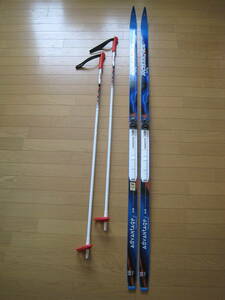 ★ROSSIGNOL/ロシニョール・クロスカントリースキー/Advantage AR・180cm/ビンディングSALOMON・SNSタイプ/ソールうろこ状・ポール付き♪★