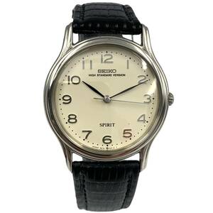 [ prompt decision ] SEIKO Seiko Spirit high standard VERSION 5E31-6A10 Arabia index center second quartz *J-9412