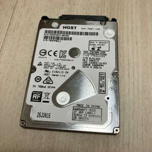 2.5インチHDD 250GB HGST HTS545025A7E680 正常 [1412回/4083時間] 管理番号8 SATA 5400rpm 