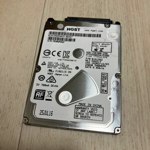 2.5インチHDD 250GB HGST HTS545025A7E680 正常 [1411回/4743時間] 管理番号9 SATA 5400rpm 