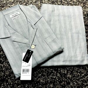  Mila Schon weave pattern gray long sleeve pyjamas gentleman L