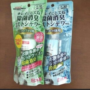 ペット用　除菌消臭ミスト　からだ用　グッズ用　２本セット　無香性タイプ