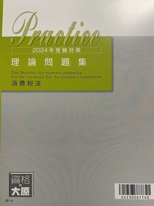 ☆最新☆2024年大原 税理士 消費税法 理論問題集