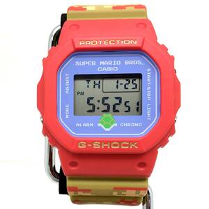 極美品 G-SHOCK ジーショック CASIO カシオ 腕時計 DW-5600SMB-4JR スーパーマリオブラザーズ コラボ デジタル クォーツ 【IT7637IZ1IYK】