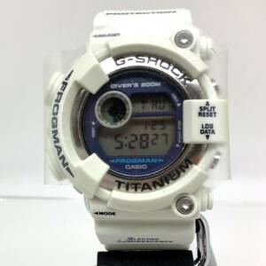 極美品 G-SHOCK ジーショック CASIO カシオ 腕時計 DW-8200LG-8DR FROGMAN フロッグマン メンインホワイトグレー 【IT3TM6169OUI】