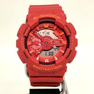 G-Shock G-Shock G-Shock Casio Casio Watch GA-110AC-4A Big Case Red Model Anadigi Quartz [ITJQN43HQGDC]