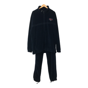 Pelle Pelle ペレペレ 【men985D】 90's pelle pelle ベロアセットアップ ジャケット パンツ 濃紺 ネイビー メンズ XL ストリート HM