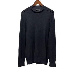 Kheiki 【men3567I】 22AW Mock-neck Sweater エクストラファインウールセーブルステッチ刺繍モックネックニットセーター ハイネック AR