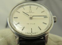 OMEGA DE VILLE TOOL.101 オメガ デビル 22.5mm 手巻き ワンピースケース シルバーカラー文字盤 デヴィル 中古品 ヴィンテージ レディース_画像9