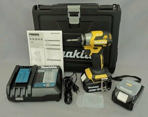 【未使用】 makita TD173DGXFY Yellow マキタ 充電式インパクトドライバ 18V 6.0Ah バッテリー2本 イエロー　