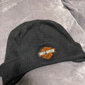 90s ハーレーダヴィッドソン ニット帽 ニットキャップ ビーニー ロゴ 帽子 HARLEY DAVIDSON USA ビンテージ ヴィンテージ アメリカ 古着