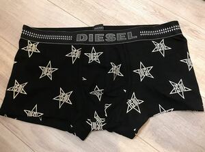 新品　ディーゼル　diesel ボクサーパンツ　Lサイズ ブラック　星柄　ロゴ　刺ステッチ