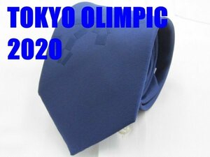 【オリンピック】OB 694 東京オリンピック 2020 TOKYU OLYMPIC 2020 ネクタイ 紺色系 ロゴ 幾何学模様 ジャガード