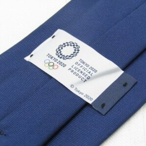 【オリンピック】OB 694 東京オリンピック 2020 TOKYU OLYMPIC 2020 ネクタイ 紺色系 ロゴ 幾何学模様 ジャガードの画像3