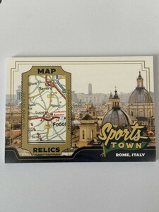 2023 UPPER DECK GOODWIN CHAMPIONS Rome,Italy Sports Towns Map Relics