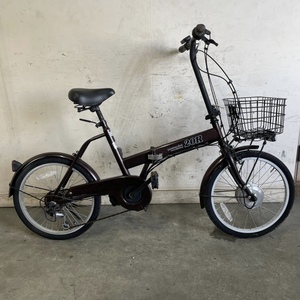 28* Gifu departure ^Passeped/20R/ folding electric bike /20 -inch /6 step shifting gears / battery charger lack of / assist mileage not yet verification / present condition goods R5.4/13*