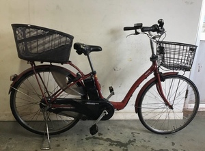 127* Gifu departure Panasonic / electric bike /ma inset .li/ 3 step shifting gears / charger none / assist mileage verification / bicycle / present condition goods R4.10/27 *