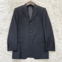 BURBERRY BLACK LABEL バーバリーブラックレーベル 裏地ノバチェック柄入 ブラック セットアップスーツ 36R BMD11-206-09 日本製 冠婚葬祭_画像2