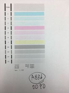 【A836】プリンターヘッド ジャンク 印字確認済み QY6-0090 CANON キャノン TS8030/TS9030/TS8130/TS8230/TS8330/TS8430