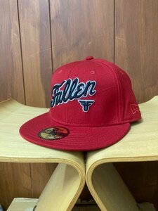 新品 FALLEN x NEWERA 7-3/8(58.7cm) red ニューエラ CAP/スケーターファッション スケボー スラッシャー MxMxM SANTACRUZ ANTIHERO