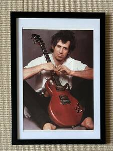 生写真 キース・リチャーズ (Rolling Stones) Keith Richards / ポスター ローリングストーンズ 額装