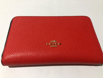 ［1円スタート］COACH コーチ　財布　新品未使用　C6909　エレクトリックレッド　ディズニーコラボ_画像3