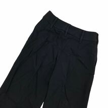 NS109 ARMANI COLLEZIONI アルマーニコレッツォーニ パンツ ワイドパンツ スラックス ボトムス レディース 38 ブラック 黒_画像7