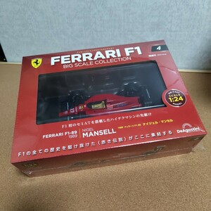 デアゴスティーニ フェラーリ F1 ビッグスケールコレクション F1-89　マンセル FERRARI 