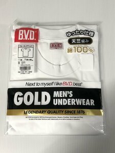 B.V.D. ビーブイディー 天竺編み 綿100％ アンダーシャツ メンズ M 未使用 送料185円