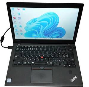 ★【驚速 LENOVO X270 i5-6200U 2.30GHz x4+8GB+SSD240GB 12.5インチノートPC】Win11+Office2021 Pro/HDMI/WEBカメラ■D012605