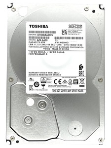 【中古パーツ】3.5 SATA 6TB 1台 正常 TOSHIBA DT02ABA600V 使用時間5415H ■ HDD4124