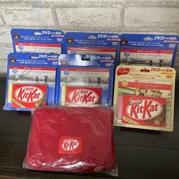 未開封のKitKat30周年記念DVDパック Vol.2とVol.3/ 未開封 レア KitKat マフラー