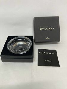 BVLGARI ブルガリ クリスタル灰皿 アッシュトレイ　ラウンド型