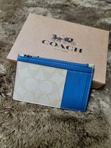 【1スタ】C-11 新品未使用 COACH カードケース コインケース_画像1