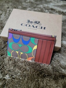 【1スタ】C-92 新品未使用 COACHカードケース コインケース