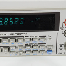 [JB] ジャンク R6552 ADVANTEST DIGITAL MULTIMETER アドバンテスト デジタルマルチメーター 電源コード 取扱説明書[05510-0006]_画像5