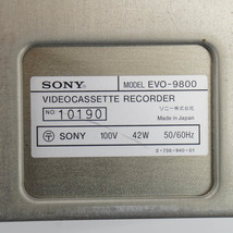 [PG] EVO-9800 Hi8 SONY VIDEO CASSETE RECORDER ソニー ビデオカセットレコーダー ビデオデッキ[05522-0024]_画像10